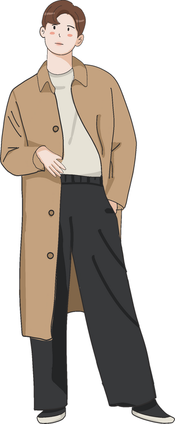 Line Art Man Pose